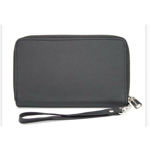 ⭐️Disney Buckle down  Wallet,Rectangle Zip Around,Signature D Logo, Black - Picture 3 of 11